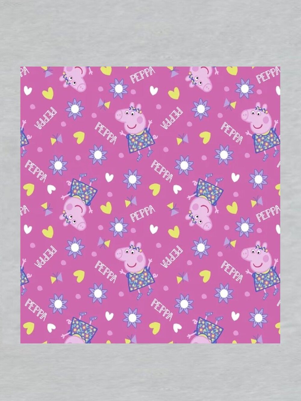 Peppa Pig 43 x 36 Precut Cotton Fabric
